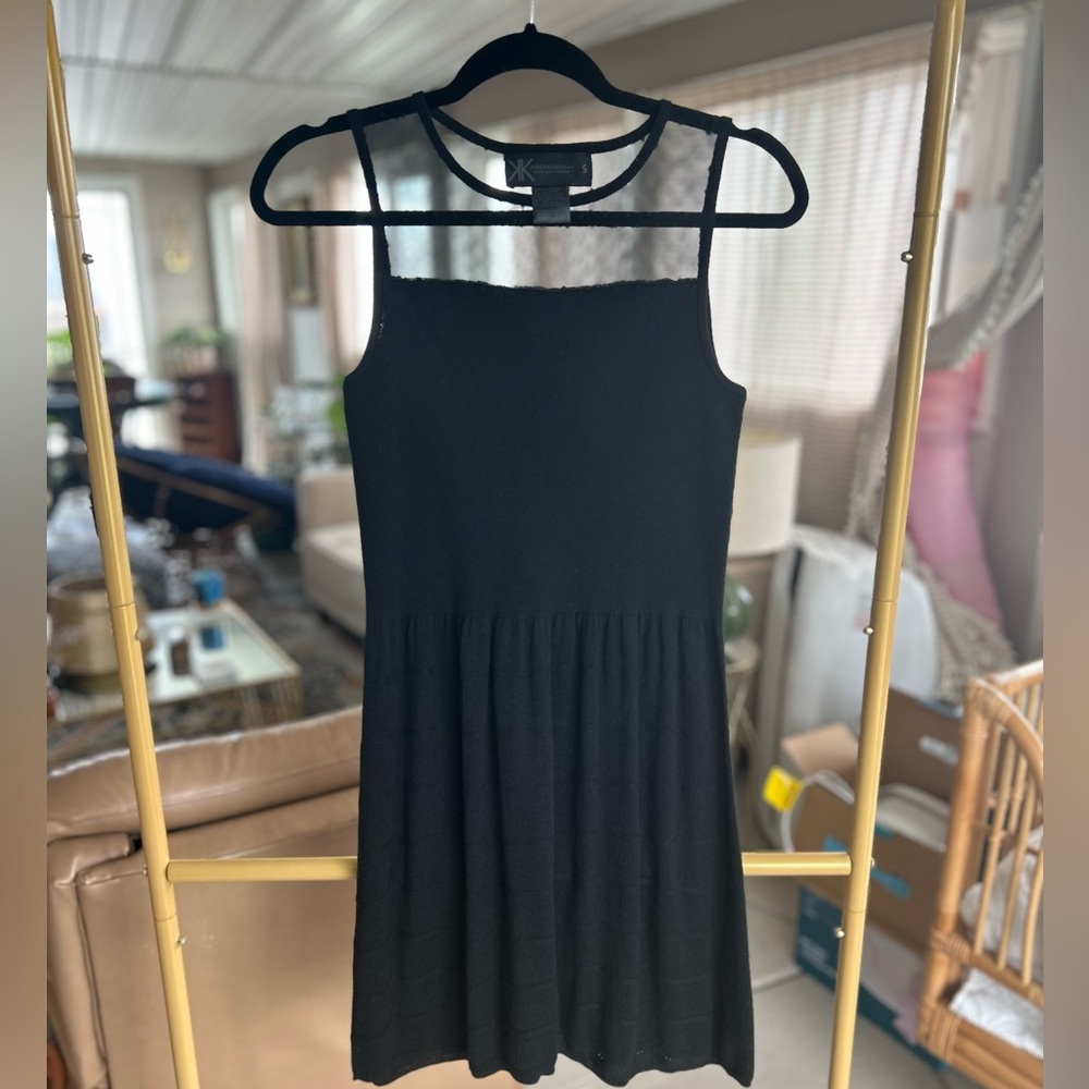 Kardashian Kollection | Knit Black Dress Size Small